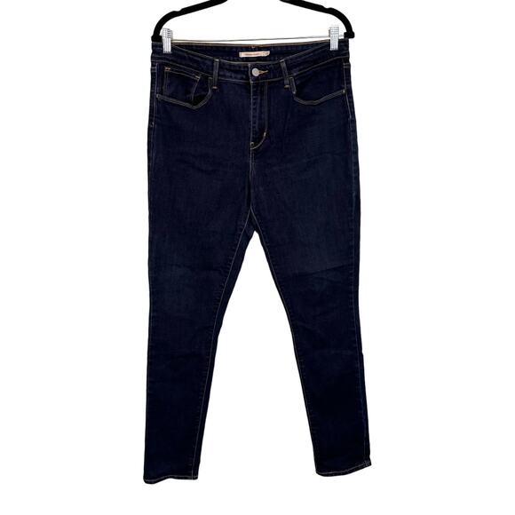 Levi's Jeans Womens 31 Blue Denim High Rise Skinny Slim Fit Stretch Medium Wash - Picture 1 of 9